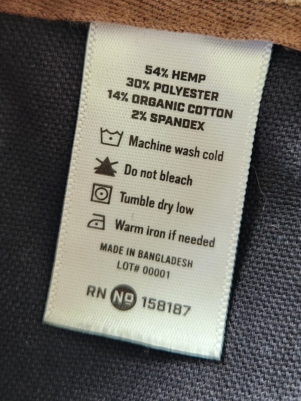 Smith & Rogue "Original Canvas Rogue Pant" Hemp Blend Tan | Men's Size 31x29 - Picture 9 of 13